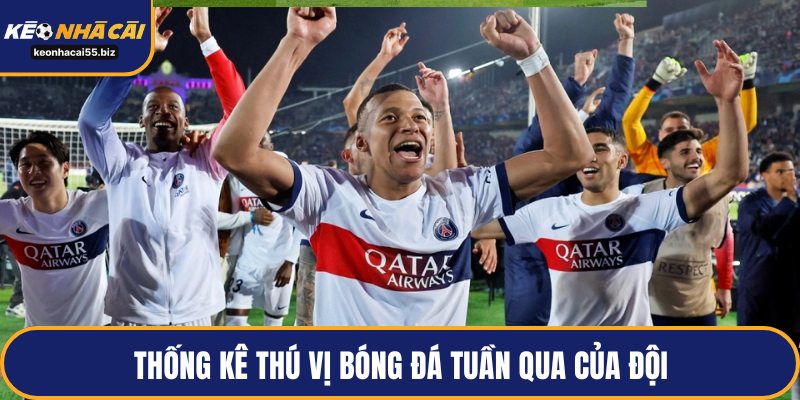 Thống kê thú vị bóng đá tuần qua của đội